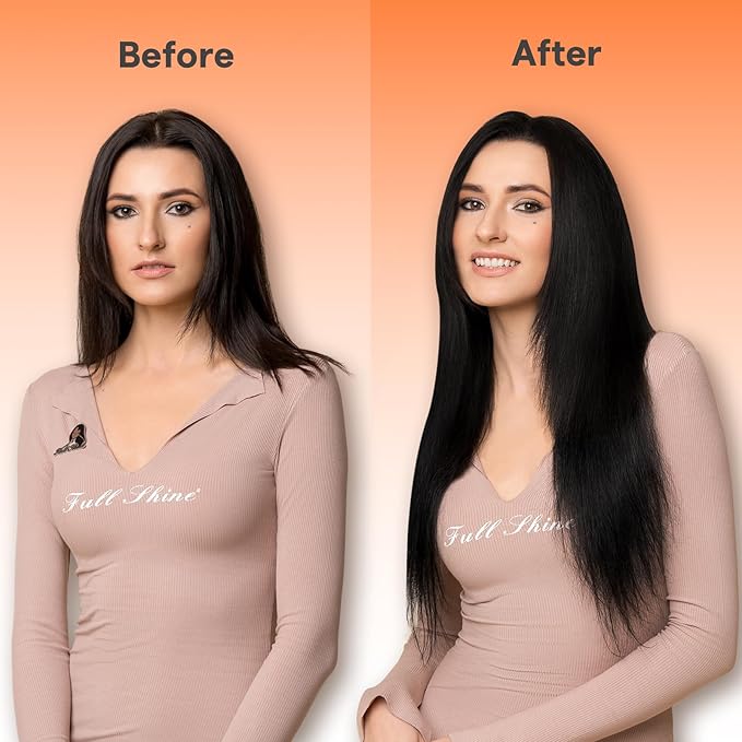 Full Shine Butterfly Weft Hair Extensions Human Hair 22 Inch Inviisble Pu Hole Weft Color Dark Brown Hand Tied Weft Hair Invisible Micro Bead Extensions For Women 100 Grams
