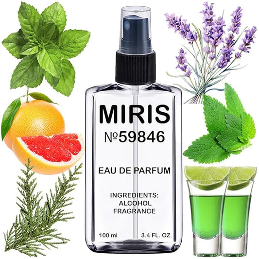 MIRIS No. 59846, Inspired by Invitus Platinum, Long-Lasting Eau de Parfum for Men, Spray 3.4 Fl Oz / 100 ml