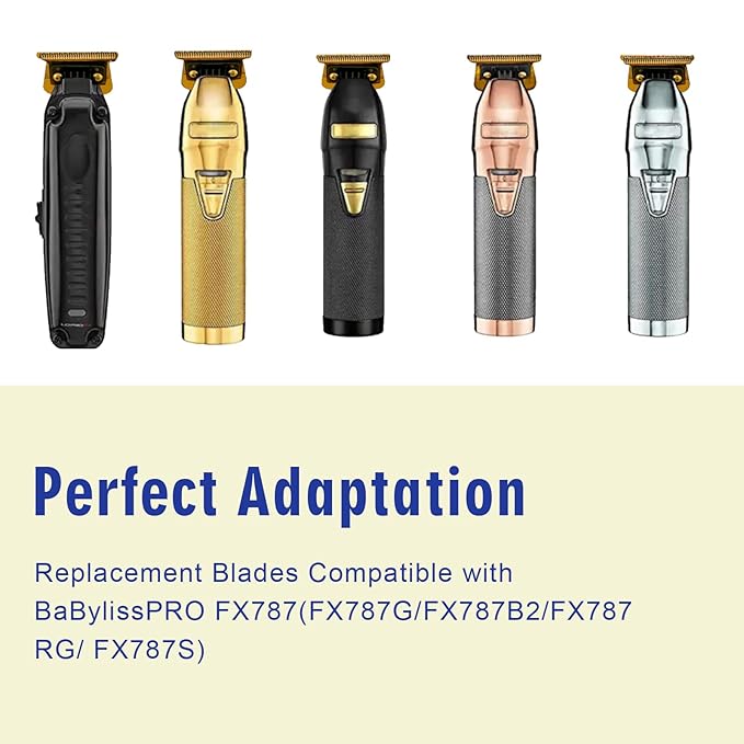 FX707Z Replacement DLC 2.0 Trimmer Blade Compatible with BaByliss FX787 & FX726 Trimmer,Compatible with BaByliss DLC 2.0 Trimmer Blade (FX707Z-4PCS)