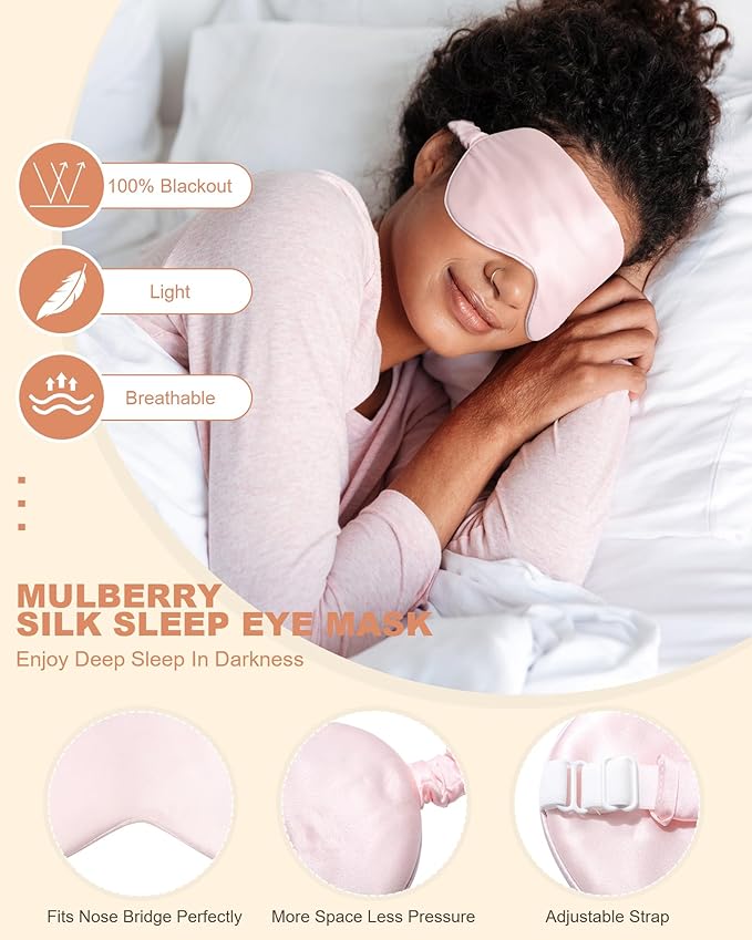 Mulberry Silk Bonnet Sleeping Women Curly Hair Bonnets Tie Band Double Layer Reversible Sleep Bonnet Silk Hair Wrap Sleep Cap