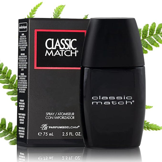 PB ParfumsBelcam CM Noir Eau De Toilette Spray for Men – Fresh Fougere Cologne, Bergamot, Basil, Patchouli, Long-Lasting Scent, Masculine Fragrance – 2.5 Fl Oz