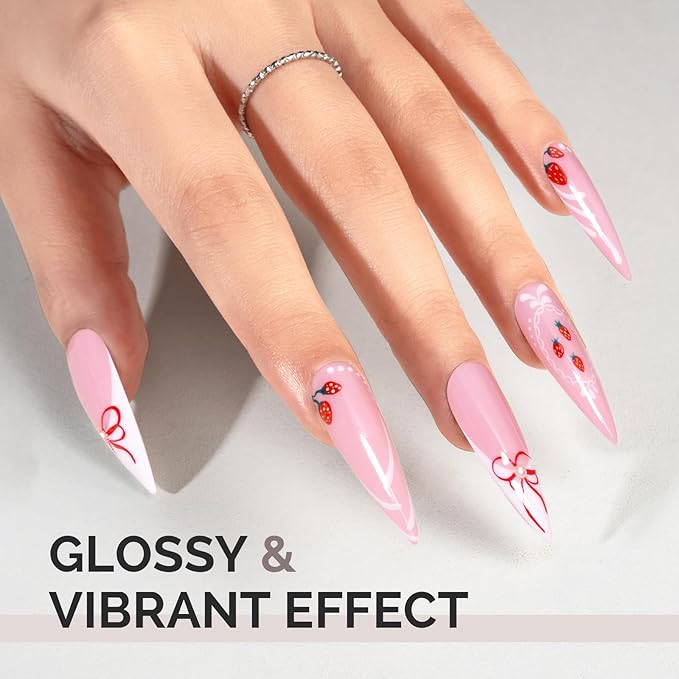 MelodySusie 0.5fl oz Cloud Pink Gel Nail Polish, Nails Soak Off UV LED Baby Pink Gel Polish Gift for Women Nail Art Manicure Salon DIY Nail Design Decoration at Home-A2608
