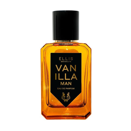 Ellis Brooklyn VANILLA MAN Eau de Parfum for Men 1.7oz / 50ml – Warm Spicy Fragrance with Vanilla Absolute, Bergamot, Clary Sage & Cedarwood – Warm, Rich, Modern Scent