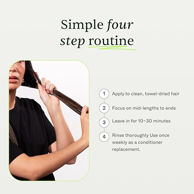 Scandinavian Biolabs Hydration Mask | Deep Moisture, Enhances Shine, Frizz & Damage Control, Immediate Hydration, Plant-Based Oils Blend, Suitable for All Hair Types, 100 mL/ 3.4 Oz