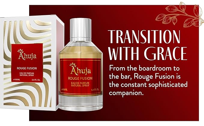AHUJA Rouge Fusion Unisex Eau De Parfum 3.4 fl oz