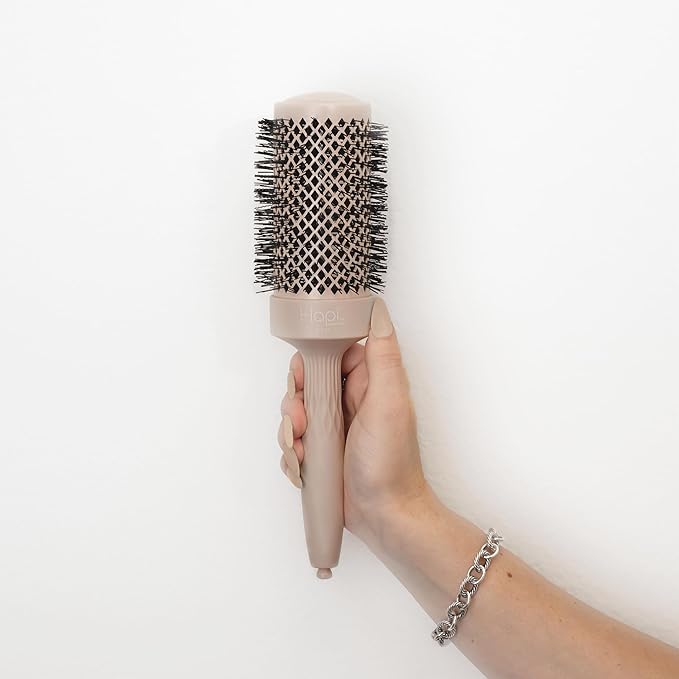 Cricket Hapi High Heat Harmony Thermal Brush - 2" Ceramic Barrel, Round Brush for Heat Styling with Hair Dryer, Mood-Friendly - Beige
