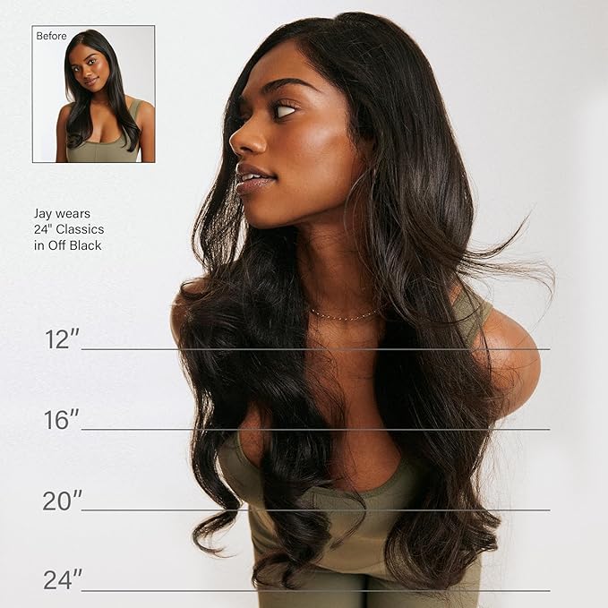 Luxy 100% Remy Human Hair - Seamless Clip-In Hair Extensions - Multi-Dimensional Color for Natural Blending, Adds Volume & Length 160 grams 16" Dimensional Beige Blonde