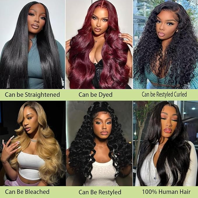 Human Hair Bundles 12A Body Wave Bundles Human Hair 100% Unprocessed Brazilian Virgin Hair 20 22 24 Inch 3 Bundles Double Weft Hair Extensions for Black Women Natural Black