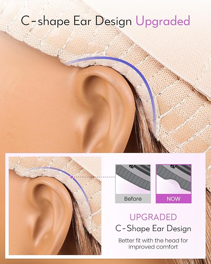 Arabella Blonde Wig Human Hair 230% Density Ready to Go Glueless Wigs Human Hair Pre Plucked Pre Cut 5x6 Lace Closure Wigs Human Hair Milk Tea Blonde Wig (20 Inch Straight Light Brown Wig)