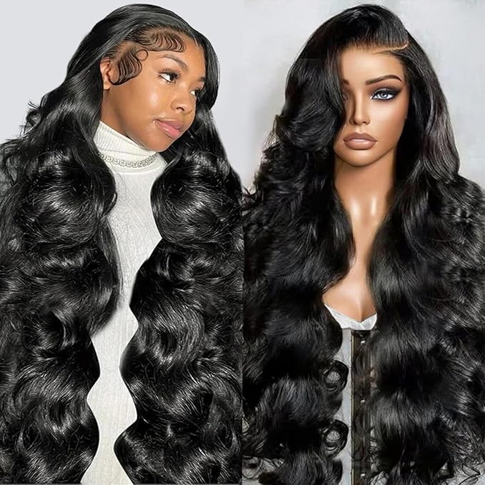 Tuneful 13x6 HD Lace Front Wigs Human Hair Pre Plucked Body Wave Lace Front Wigs for Women 20 Inch 13x6 Frontal Wigs with Baby Hair