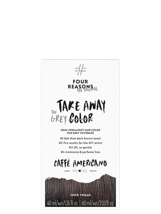 Four Reasons Takeaway Root Touch Up Hair Dye – Caffe Americano 4.0 – Demi-Permanent Color - Gray Coverage Root Hair Dye for Women –Vegan & Fragrance Free