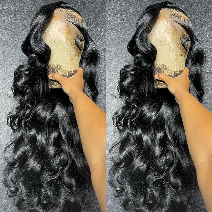 13x6 Body Wave Lace Front Wigs Human Hair Pre Plucked 180% Density HD Lace Frontal Wig Human Hair For Women Body Wave Wigs With Baby Hair 34inch