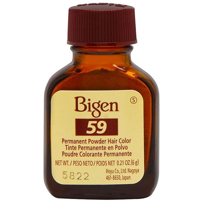 Bigen Permanent Powder Hair Color 59 Oriental Black 1 ea (Pack of 4)