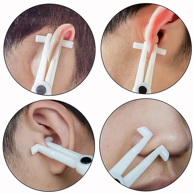 Piercing Clamps - Autdor 25Pcs Piercing Forceps Triangle Slotted Disposable Piercing Clamps Septum Forceps for Lip Navel Tongue Belly Ear Nose Piercing Kit Piercing Tools