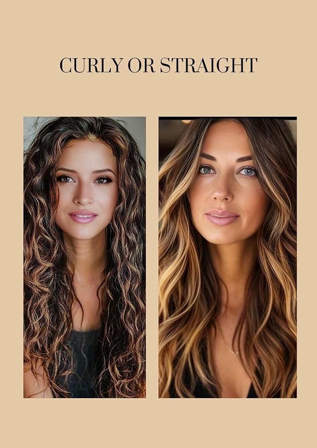 Remy Cuticle Intact Double Drawn Real Human Hair Deep Wave Curl Seamless Invisible Clip In Extentions #T2P2/8 Dark Brown and Golden Blonde 110g 20 inch 8 pcs