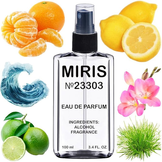 MIRIS No. 23303, Inspired by Happy, Long-Lasting Eau de Parfum for Men, Spray 3.4 Fl Oz / 100 ml