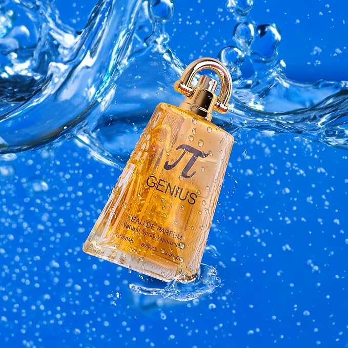 Genius for Men Eau De Parfum - High-End Fragrance with a Combination of Mandarin, Rosemary, Galbanum & Pine Needle - Fragrance That Will Get You Noticed - 100ml Bottle