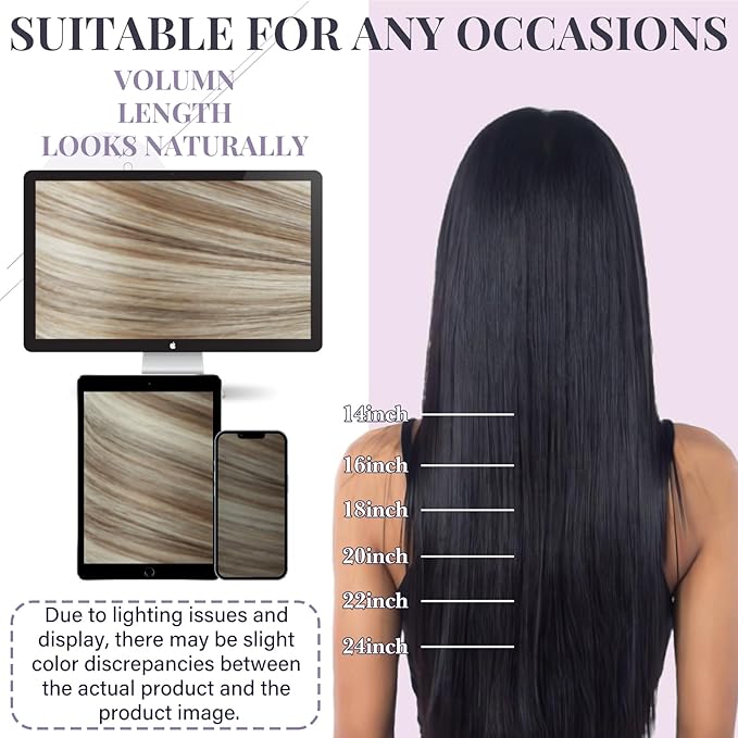 Fshine Hand Tied Genius Weft Hair Extensions Human Hair Genius Weft Balayage Dark Brown Mixed Ash Brown And Light Blonde 18 Inch Weave Human Hair Remy Extensions Genius Wefts Straight Hair 50g