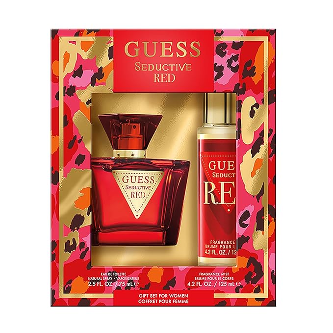 Guess Seductive Red Women/Femme Eau de Toilette 2 Piece Gift Set - Perfume Spray 2.5 Fl. Oz. & Fragrance Mist 4.2 Fl. Oz.