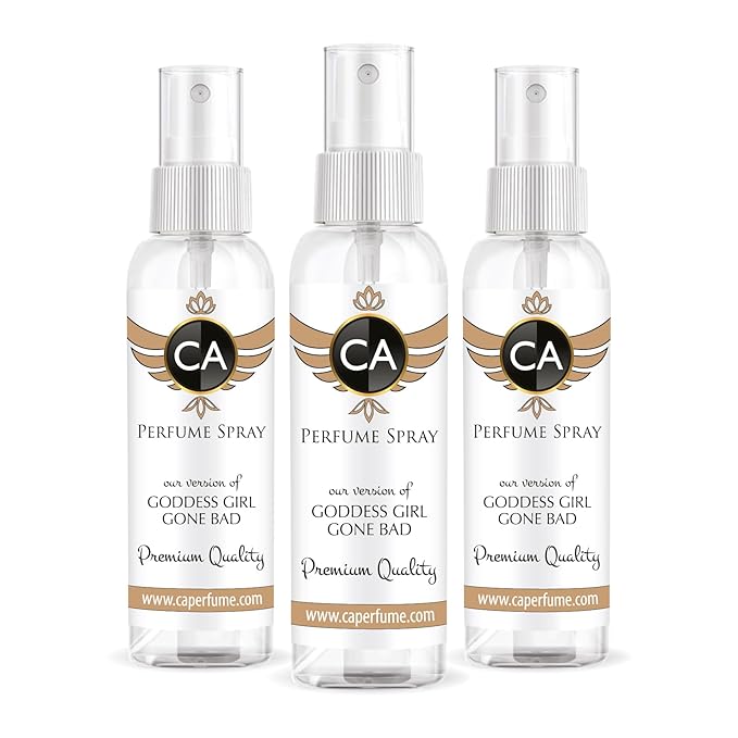 CA Perfume Eco Refill Impression of Goddess Girl Gone Bad For Women EDP Perfume Eau de Parfum Spray Refillable Atomizer Bottle 2 Fl Oz/60ml-X3