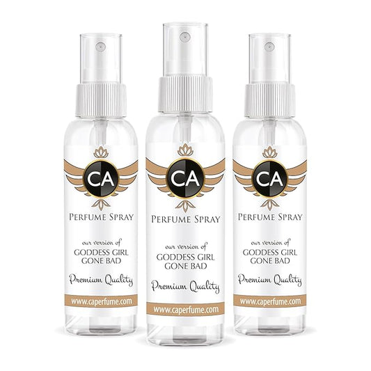 CA Perfume Eco Refill Impression of Goddess Girl Gone Bad For Women EDP Perfume Eau de Parfum Spray Refillable Atomizer Bottle 2 Fl Oz/60ml-X3