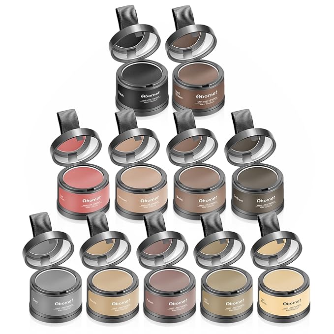 Root Touch Up Instantly Gray Coverage Hairline Powder, Conceal Hair Loss and Thinning For Women Men, Hair Fibers (Auburn)