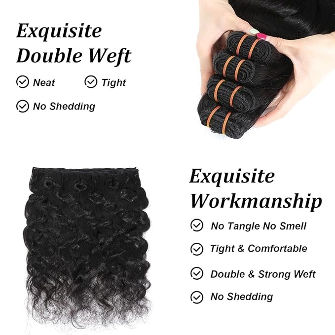16A Raw Body Wave Human Hair Bundles Human Hair 100% Unprocessed Brazilian Boutique Virgin Hair Extensions,Double Wefts,Triple Lifespan (Body Wave 4 Bundles, 22 24 26 28 inch)
