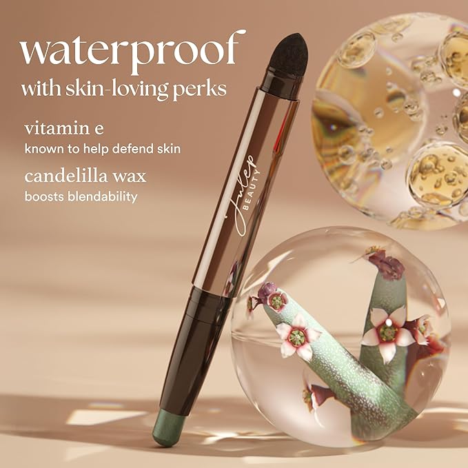 Julep Eyeshadow 101 Cream-to-Powder Waterproof Shadow Stick – Copper Shimmer – Long-Lasting, Crease-Proof, Shimmer Cream Eyeshadow with Built-in Smudger