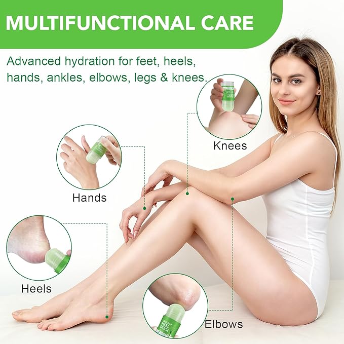 Urea Cream Foot Callus Remover Stick - 60% Urea with 2% Salicylic Acid, Professional Strength Moisturizer for Dry Cracked Feet, Heels, Knees, Elbows & Hands, Callus Removal & Skin Softening