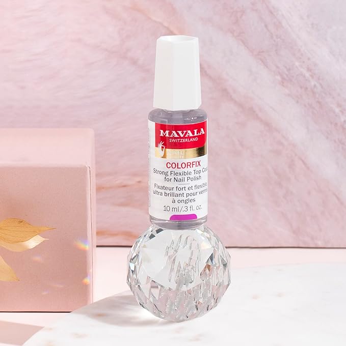 MAVALA Colorfix | Strong Flexible Top Coat for Nails | Make Manicures Last Longer | Drys Hard | Combat Chipping and Flaking | Brilliant Sheen | 0.3 Ounce