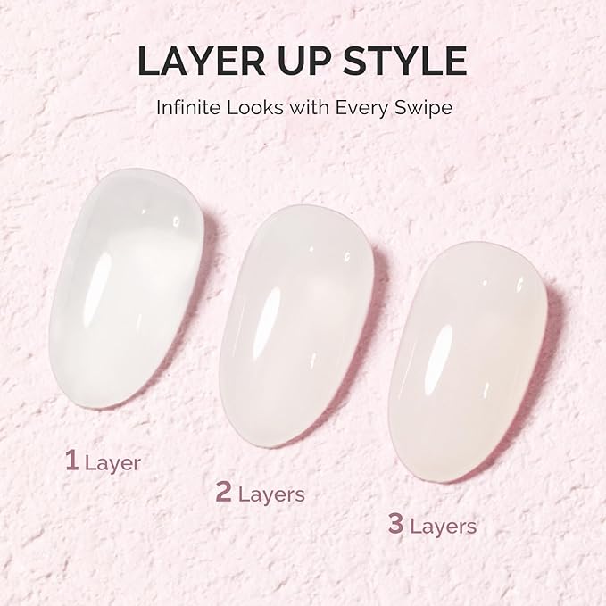 MelodySusie Milky White Gel Nail Polish, 0.5Fl.oz Jeweliver Gel Polish Milky Natural Color Sheer Soak Off UV LED Light Cure Gift for Women Girls Nail Art Manicure DIY at Home JG36