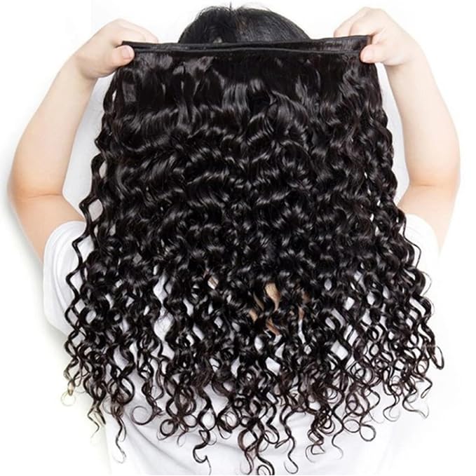 Burmese Water Wave Bundles 12 A Burmese Curly bundles 16 18 20 Inch 100% Unprocessed Deep Human Hair 3 Bundles Water Wave Hair Extensions kinky Curly Weft Natural Color for Black Women
