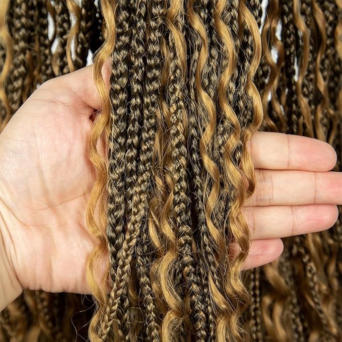 Freiuoke Honey Blonde Braiding Hair 22 22 22 Inch P4/27 Brown Deep Wave 3 Bundles 150g Highlight Blonde Human Braiding Hair Extensions