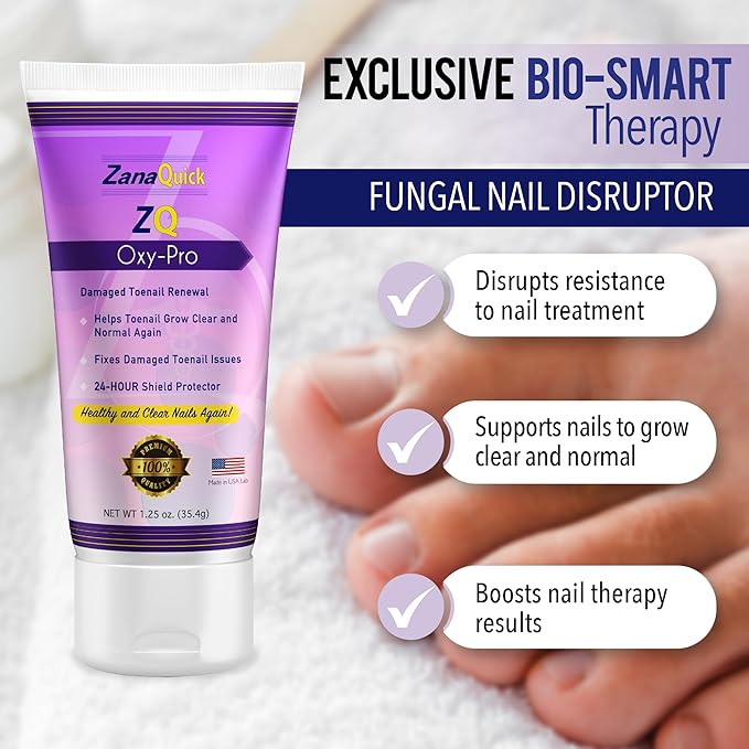ZanaQuick 3 Step Toenail Solution. Extra Strength Damaged Nail Solution. Complete Repair Kit for Discolored Brittle Nails. Nail Renewal Drops, Nail Disruptor and Deep Foot Soak Cleanser