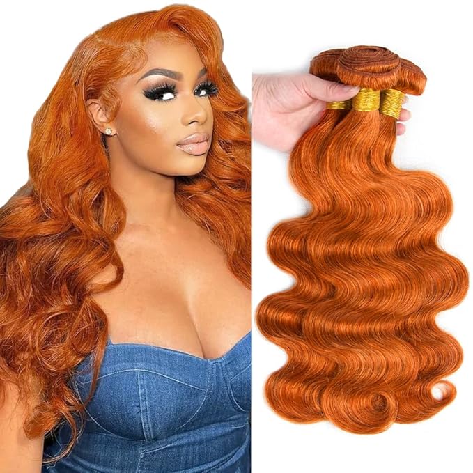Ginger Bundles Human Hair Ginger Bundles 350 Human Hair Bundle 28 30 32 inch #350 Body Wave Bundle