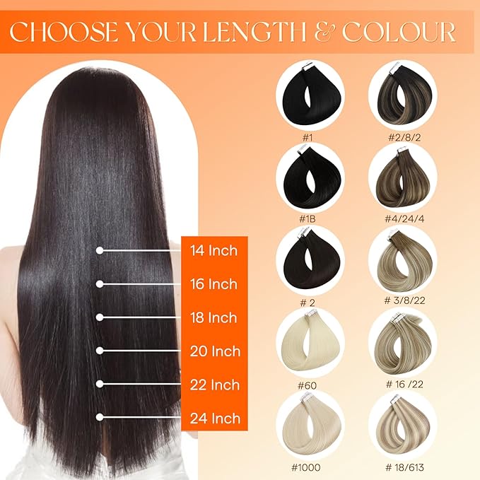 Full Shine Tape in Extensions Invisi Edge 18 Inch Invisible Machine Remy Injected Tape in Real Human Hair Extensions Color 2 Dark Brown Double Sided 20 Pcs 50 Grams Brazilian Hair for Travel