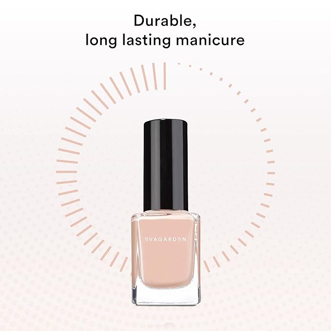 EVAGARDEN Sea Water Resistant Nail Polish - Saturated Color with Thin Film Coating - Attractive, Durable and Smooth Coverage - Clean Formula, No Harsh Substances - 630 Light Nude - 0.34 oz