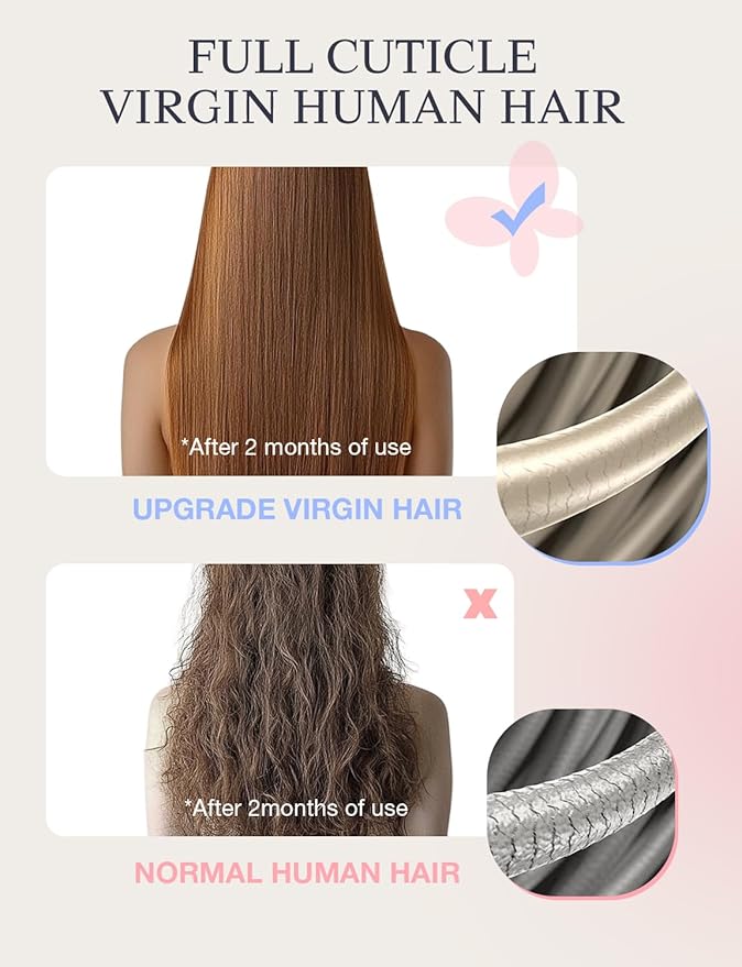 DOORES Invisi Edge Human Hair Extensions Tape in, Chocolate Brown 10 Injection Tape-ins with 10 Injection Tape-ins 50g 24 Inch, Injected Tape in Extensions Virgin Human Hair