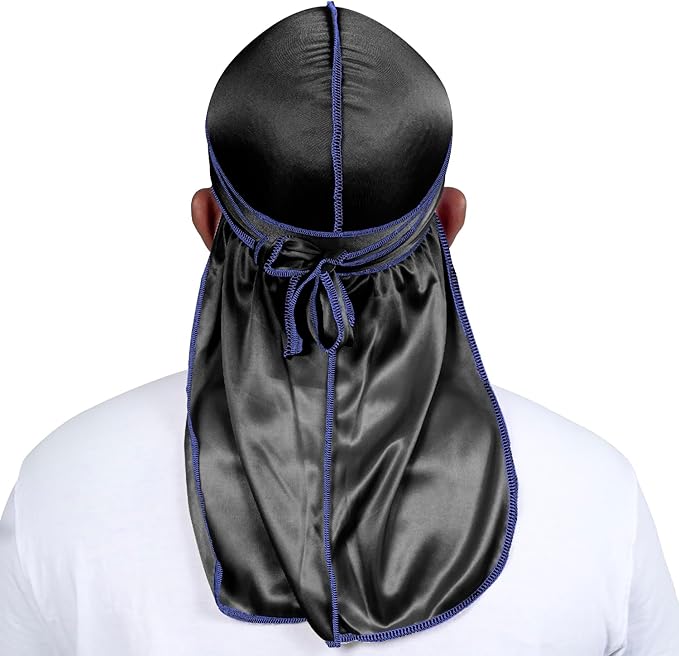 ForceWave Silky Durag for Men Wave Cap Satin Dorag for Men Women 360 Wave