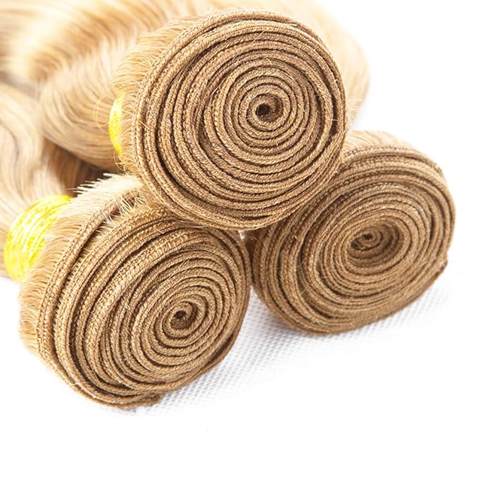 30 32 34 inch #613 Bundles Human Hair P27/613 Body Wave Bundles Blonde Human Hair Bundle Two Tone 613 and 27 Bundle
