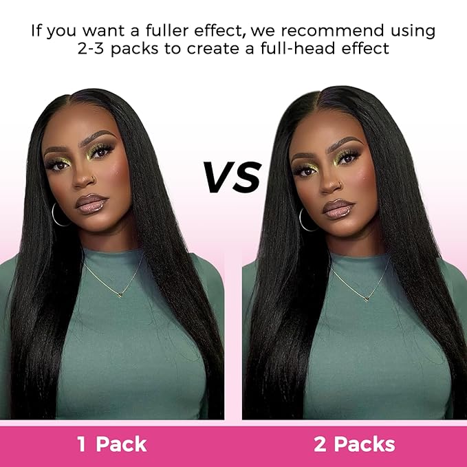 Lashey Invisi Edge Clip in Hair Extensions 18 Inch 110g 7pcs Injected Seamless PU Clip in Hair Extensions Virgin Human Hair, Natural Black Yaki Straight Hair