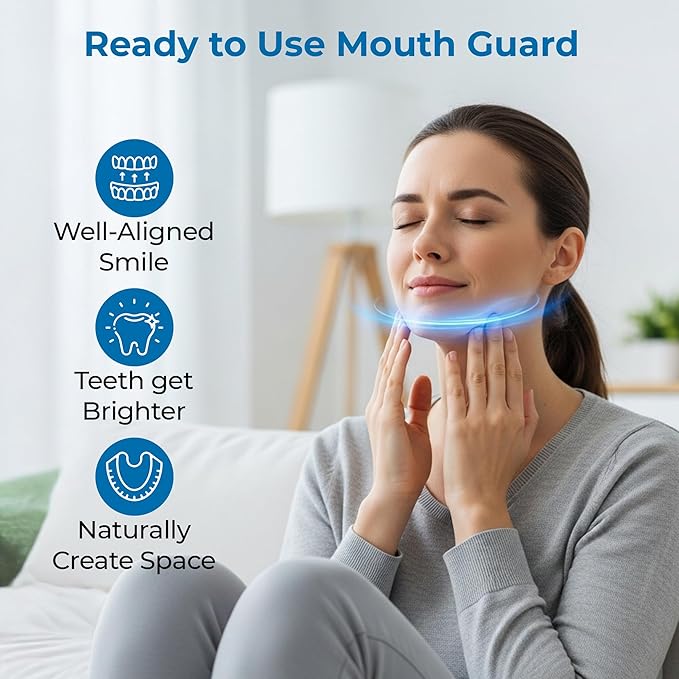 Reviv R2 Mouth Guard for Teeth Grinding & Clenching (Large) – Soft Silicone Night Guard, Pre-Formed Fit, Case Included – for Standard & Wide Jaws