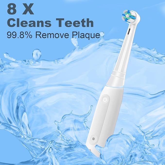 12 Pack IO Replacement Heads Compatible with Oral B IO 2/3/4/5/6/7/8/9/10/Deep Clean Series Electric Toothbrushes, Brush Heads Compatible with Oral B iO (White)