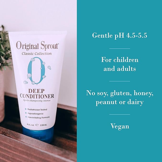 Original Sprout Deep Conditioner for All Hair Types, Vegan Conditioner, Travel Size 3 oz. Bottle