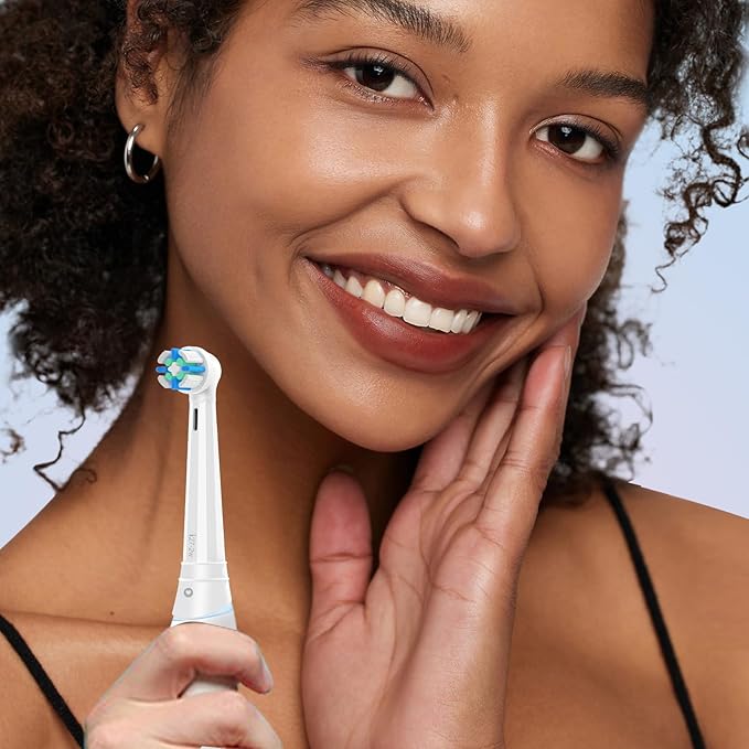 8pcs Replacement Heads Compatible with Oral B iO 3 4 5 6 7 8 9 10 Series Electric Toothbrush,Toothbrush Heads Compatible with Oral B iO Replacement Heads, Medium Bristles for Effective Cleaning