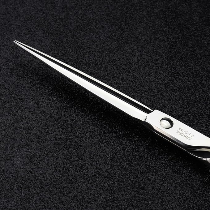 6/7/8 inch Cutting Thinning Styling Tool Rainbow Hair Scissors Professional Hairdresser Hairdresser Scissors Set (7-inch 3pc-A)