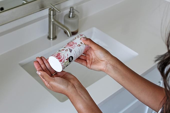 Herb & Root Talc Free Body Dusting Powders. Rose, Vanila, Sandalwood, Lavender, Jasmine, and Gift Sets (Full Size, Rose)
