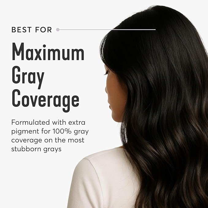 Madison Reed Radiant Hair Color Kit | 2.5NNN Soft Black (Parma Black) 100% Maximum Gray Hair Coverage | Salon-Quality Permanent Hair Dye for Resistant Grays | PPD-Free & Ammonia-Free |1 Pack