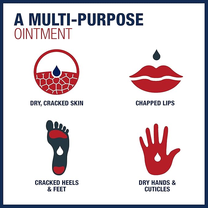 Aquaphor Advanced Therapy Healing Ointment, Hypoallergenic, Fragrance Free Body Moisturizer for Dry Skin and Minor Wound Care, Travel Size Skin Care Set for Holiday Gifts, 1.75 Oz Tube, Pack of 3