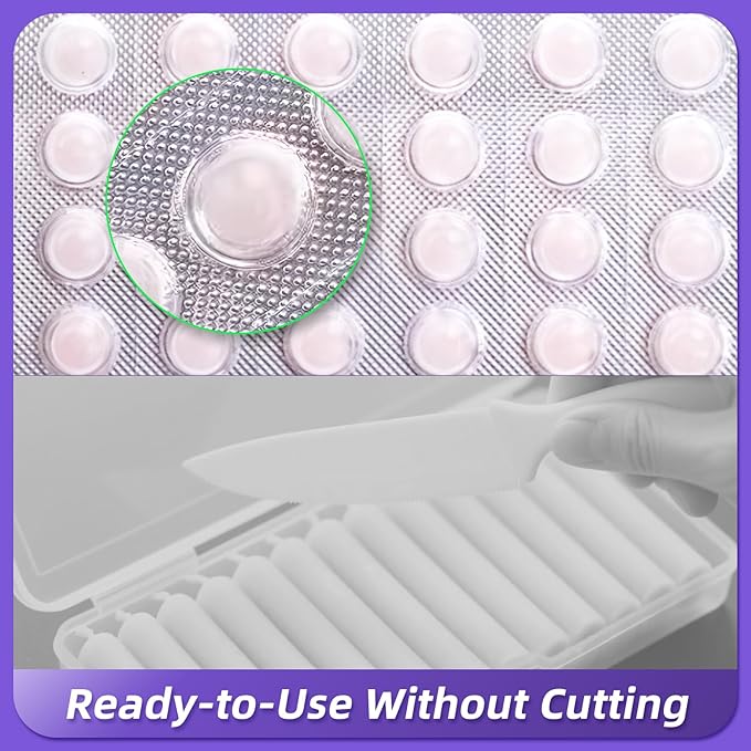 Orthodontic Wax for Braces - 240 Dental Wax Dots | Hygienic Individual Wraps, Strawberry